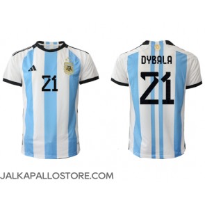 Argentiina Paulo Dybala #21 Kotipaita MM-kisat 2022 Lyhythihainen